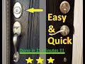 Entry door lock installation. Easy and quick. Great project for a beginner DIY-er