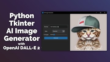 Tkinter OpenAI Image Generator App - Modern Tkinter GUI AI App [tutorial for beginners]