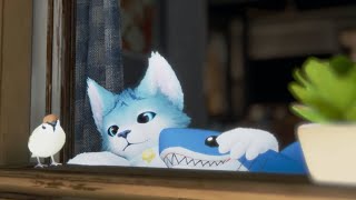 a comfy cat enjoy the view~