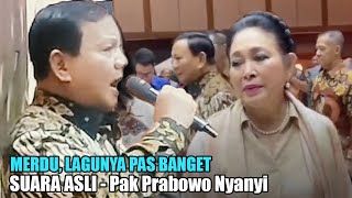 ASLI KEREN, Pak Prabowo Nyanyi Di Depan Bu Titiek dan Sanak Saudara - Lagunya Pas Banget