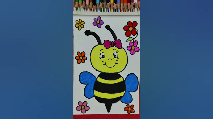 honey bee drawing| honey bee drawing easy #shorts #drawing #viral #shortsfeed