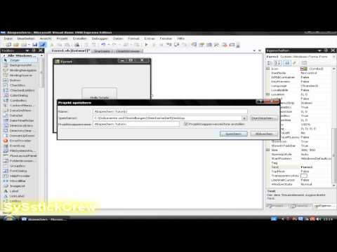 Abspeichern Tutorial Visual Basic 2008