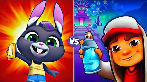 Talking Tom Gold Run Walkthrough vs Subway Surfers - All Level Gameplay | ANDROID,IOS”GAMEPLY