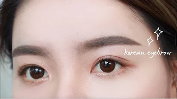 Do Koreans have naturally straight eyebrows?