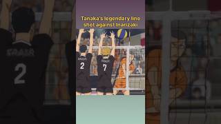 Tanaka best line shot against  Inarizaki #haikyuu #anime #animeedit