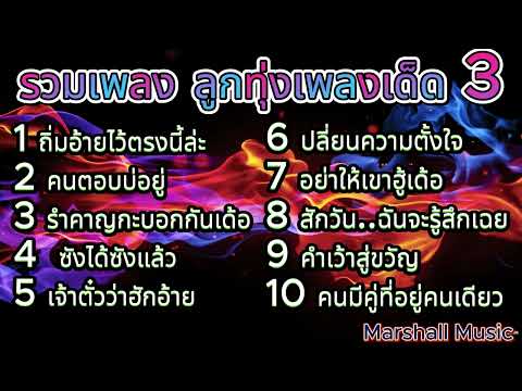 รวมเพลงฮิต ลูกทุ่งเพลงเด็ด มาแรง ชุดที่ 3 | ถิ่มอ้ายไว้ตรงนี้ล่ะ, เจ้าตั๋วว่าฮักอ้าย,ซังได้ซังแล้ว ฯ