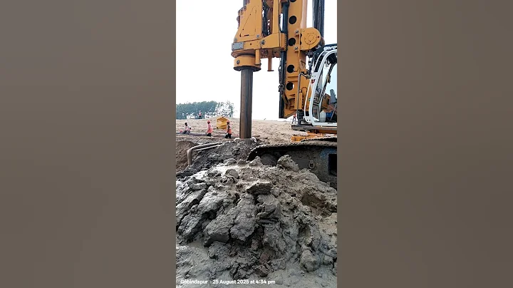 Pile Bored Process 😱😱#civilengineering #pilefoundation #shorts #youtubeshorts