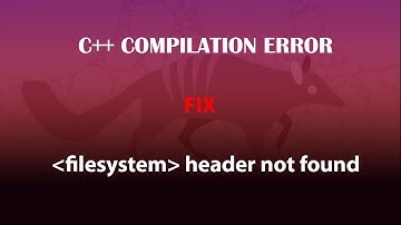 UBUNTU FIX: {filesystem} header not found