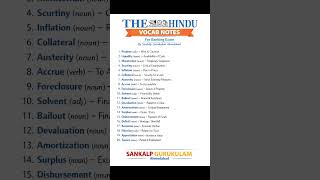 THE HINDU VOCAB #govtjobs #ssccgl #upsc #viral #bankingexams #english #englishgrammar #ibps #ibpspo