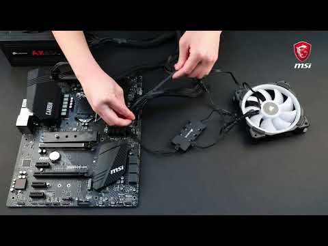 MSI® HOW-TO connect Corsair RGB LED fans to the JCORSAIR1 connector
