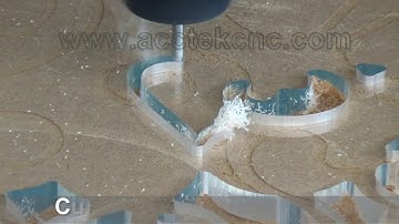 Acrylic cutting cnc router show video