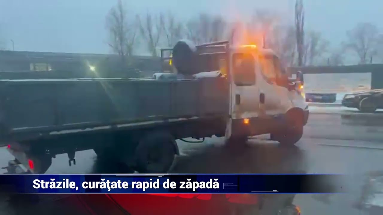 Străzile, deszăpezite rapid