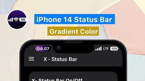 🍇 Aesthetic iOS Status Bar on Android ~ Gradient Color 🍇