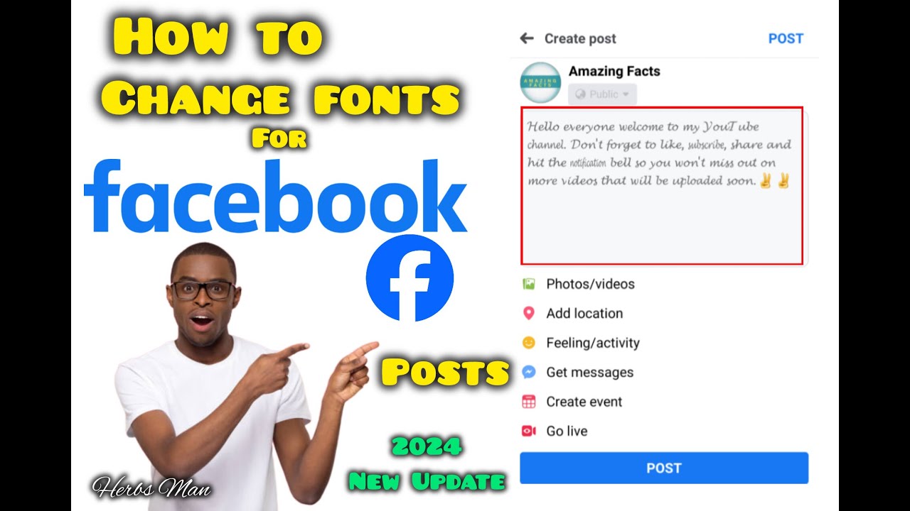 How To Change Font Style For Facebook Posts (2024 NEW UPDATE) - YouTube