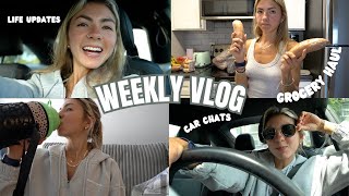 WEEKLY VLOG // GROCERY haul + MOTIVATION car chats