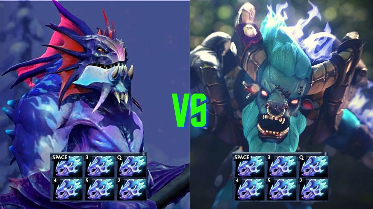 Slardar vs Spirit Breaker with 7x Moon Shard