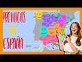 PROVINCIAS, comunidades y capitales de ESPAÑA - Mapa político de España