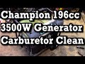 Cabela&#39;s / Champion 196cc 3500/4000 Watt Generator Carburetor Clean