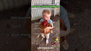 CHICKENS ARE THE ULTIMATE BOSSES! 😂 Funniest Kids & Chicken Moments Ranking #shorts