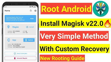 INSTALL MAGISK V22.0 WITH CUSTOM RECOVERY | VERY SIMPLE METHOD TO ROOT ANY ANDROID PHONE 2021