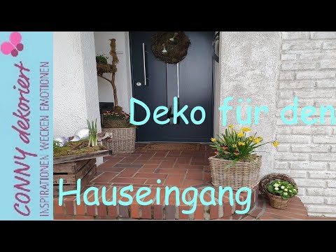 Natürliche Deko vor der Haustür | Eingangsbereich gestalten