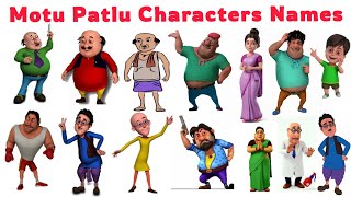 Motu Patlu Characters Names in Hindi &amp; English | All Cartoon Characters List | Fun Learning Video