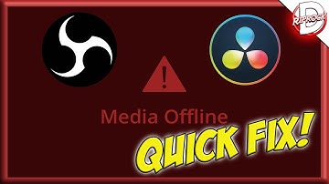 How to FIX the Media Offline ERROR with OBS video in DaVinci Resolve!