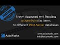 Export SharePoint Pending and Approved items to different SQL Server databases