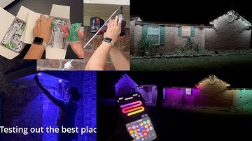 PROFESSIONAL LOOKING DIY PERMANENT LIGHTS #outdoorlighting #amazonfinds #tuya