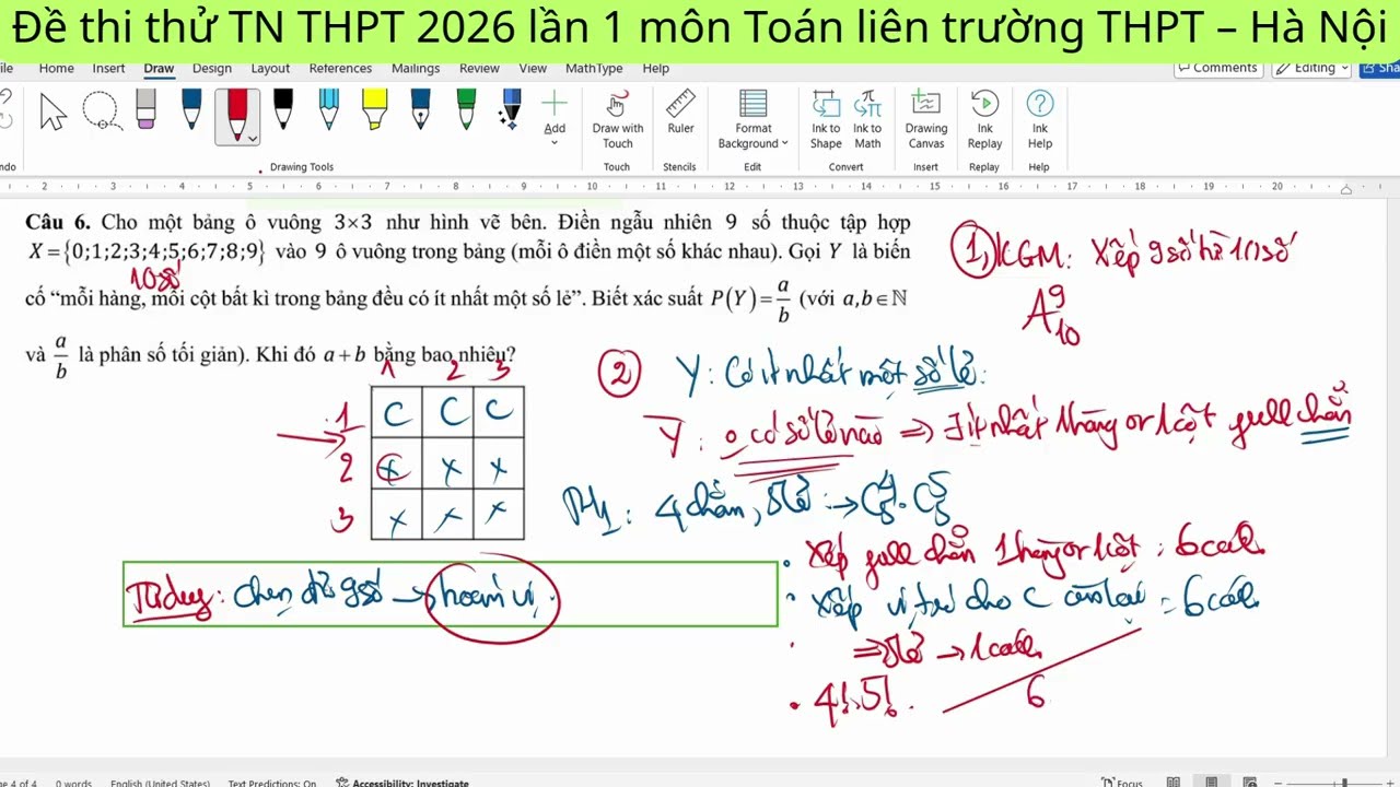 3 câu 8+  liên trường THPT – Hà Nội 2026 lần 1