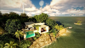 Lumion 9 animation | Island home | personal creation 5