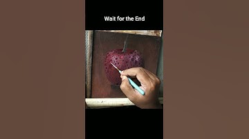 Creating a Realistic Oil Painting of a Cherry #shorts
