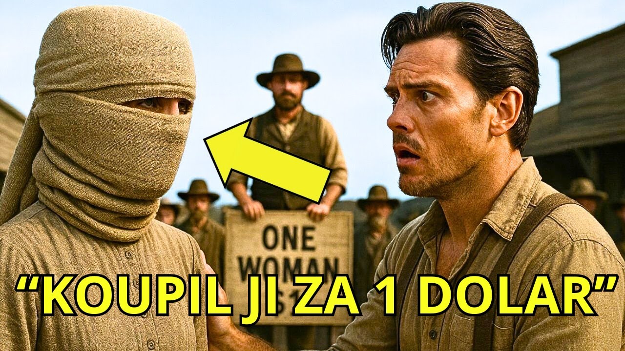 Když mi táta nasadil pytel na hlavu a prodal mě za jediný stříbrný dolar, myslela jsem, že horší už být nemůže. Pak mě ten chudý kovboj odvezl na svůj rozpadající se ranč a řekl: „Nekoupil jsem si...