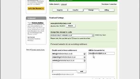 Setting Up Email: WebEden.co.uk Free Website Builder