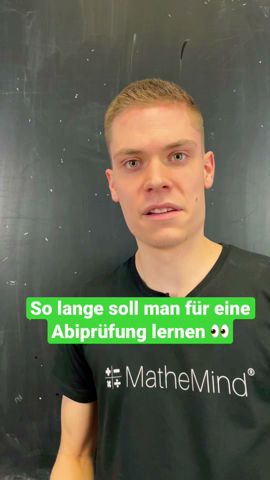 So lange soll man für eine Abiprüfung lernen 👀