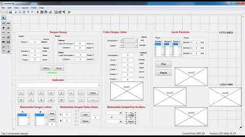 cara membuat kalkulator, fisika, matematika dan gerak parabola menggunakan aplikasi matlab