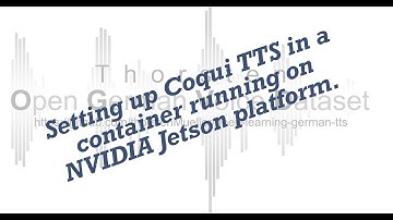 Running Coqui TTS in a Docker container on NVIDIA Jetson device