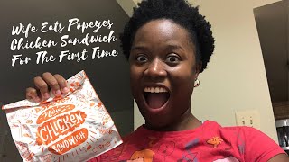 Wife Eats Popeyes Chicken Sandwich For The First Time by Chris & Jas Vlogs 95 views 3 years ago 13 minutes, 56 seconds