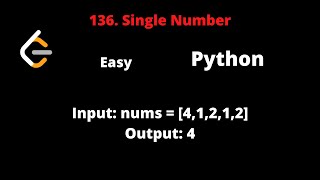 Celebrity LEETCODE 136 SINGLE NUMBER PYTHON Profile