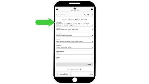 Class Scheduling Module - How to create a new booking online (mobile)