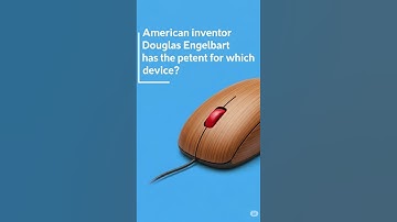 Douglas Engelbart patented the first computer mouse 🖱 #TechHistory #Invention #YouTubeShorts"