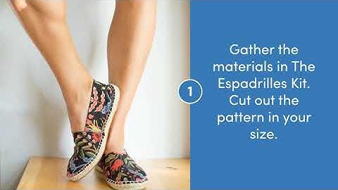 Make your own Espadrilles!