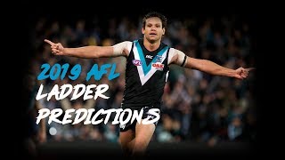 2019 AFL Ladder Predictions + Finals