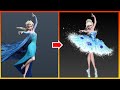 Frozen: Elsa Transformation Ballet Actress  - Disney Princesses Glow Up