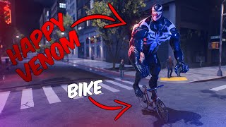 Venom Riding a Bike Like a Boss 😂😂 in Marvel's Spider-Man 2