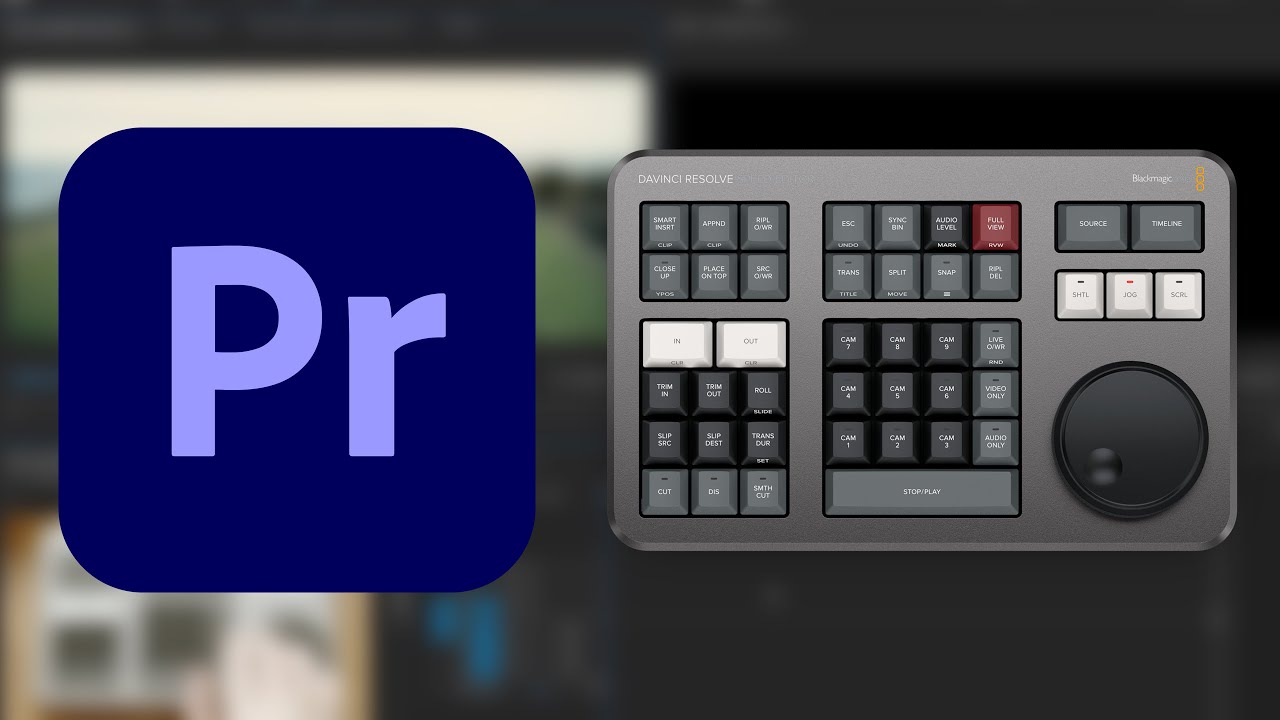 DaVinci Resolve Speed Editor keyboard and Adobe Premiere, proof of