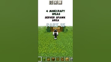 4 MINECRAFT IDEAS//SERVER SPAWN//PART 15//#shorts #subscribe