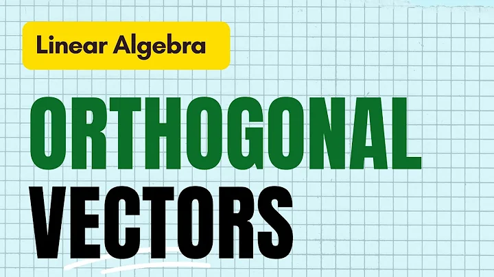 Linear Algebra Lecture 28  | Orthogonal Vectors and Orthogonal Projection