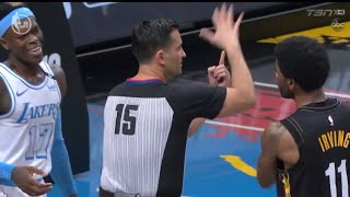 Dennis Schroder & Kyrie Irving Both Ejected from the Game | Heated Exchange