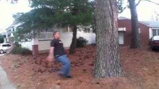 Big boy backflip off tree